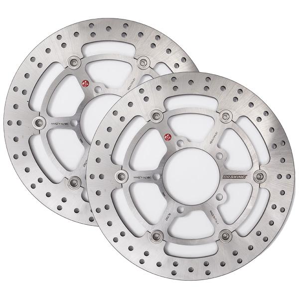 Coppia dischi freno anteriori Braking R-Flo Triumph Speed Twin 1200 2019-2023