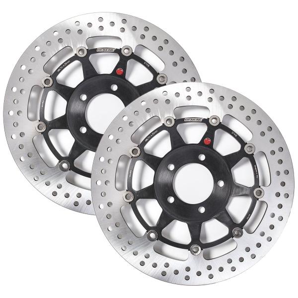 Coppia dischi freno anteriori Braking R-Stx Suzuki GSXR1100 1989-2000