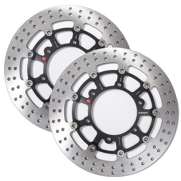 Coppia dischi freno anteriori Braking R-Stx Suzuki GSXS1000F ABS 2015-2021