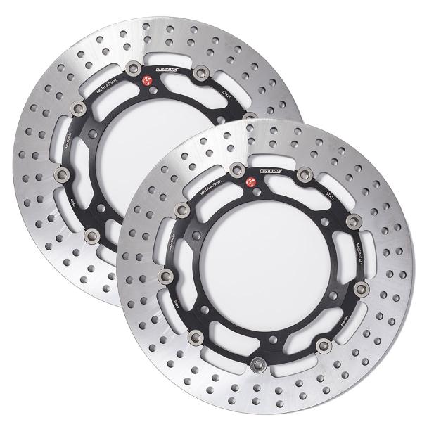Coppia dischi freno anteriori Braking R-Stx Yamaha XVS Midnight Star 1300 2007-2016