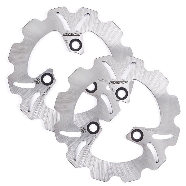 Coppia dischi freno anteriori Braking W-Fix Kawasaki KFX400 2002-2006