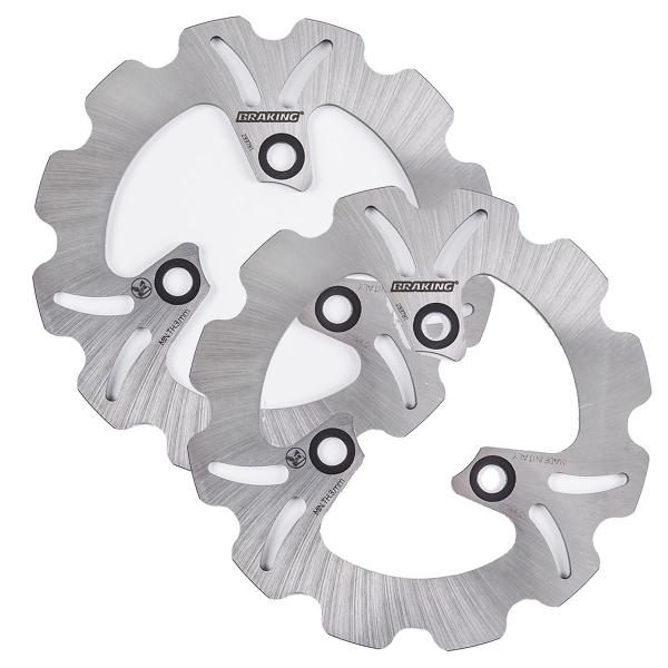 Coppia dischi freno anteriori Braking R-fix Kawasaki KFX400 2002-2006