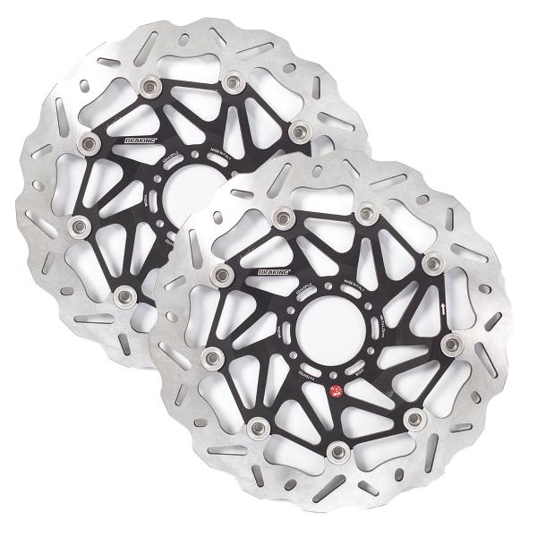 Coppia dischi freno anteriori Braking SK2 Honda CBR400F 1985-1987