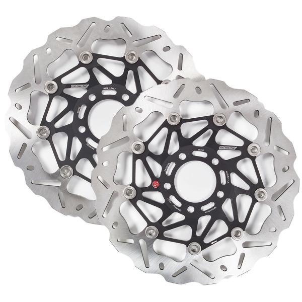 Coppia dischi freno anteriori Braking SK2 Suzuki GSF Bandit 400 1989-1996