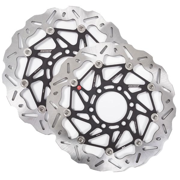 Coppia dischi freno anteriori Braking SK2 Triumph Daytona T595 950 1996-1998