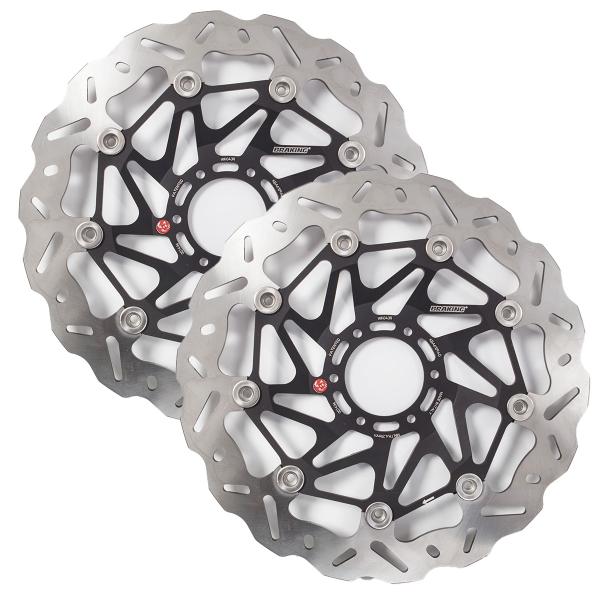 Coppia dischi freno anteriori Braking SK2 Honda CB600F Hornet 2000-2006