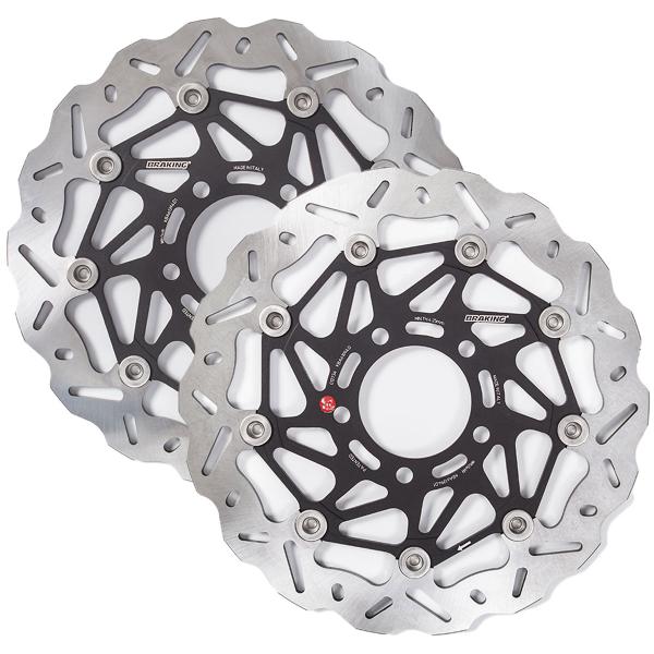 Coppia dischi freno anteriori Braking SK2 Suzuki GSF650 Bandit S 2005-2006