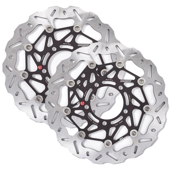 Coppia dischi freno anteriori Braking SK2 Kawasaki ZX6R Ninja 636 2005-2006