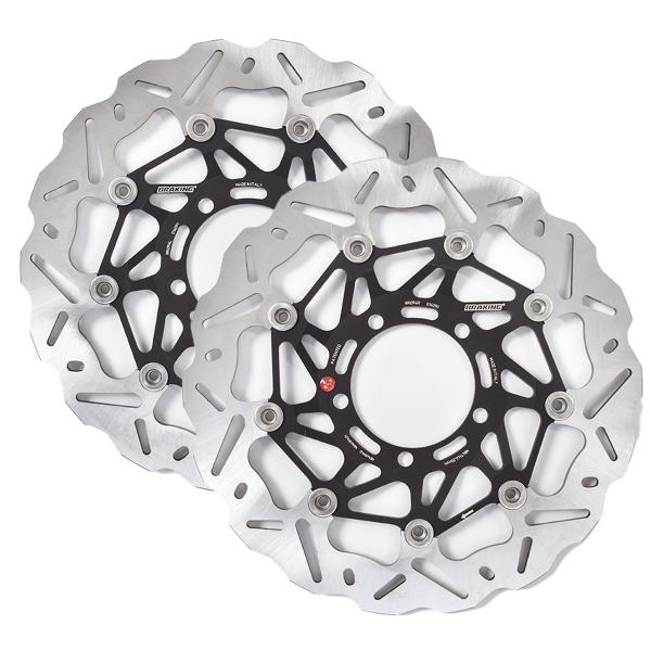 Coppia dischi freno anteriori Braking SK2 Triumph Tiger 1050 2007-2011