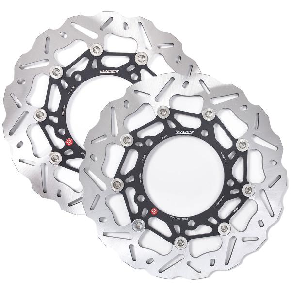 Coppia dischi freno anteriori Braking SK2 Suzuki GSX R Hayabusa 1300 2008-2017