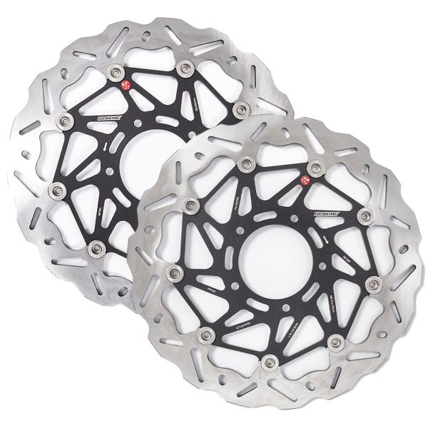 Coppia dischi freno anteriori Braking SK2 Mv Agusta Turismo Veloce ABS 800 2015-2018