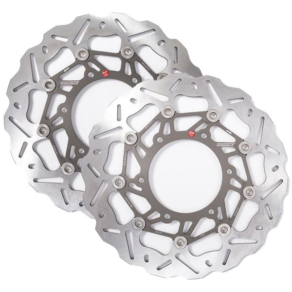 Coppia dischi freno anteriori Braking SK2 Suzuki GSXS1000 ABS 2015-2022