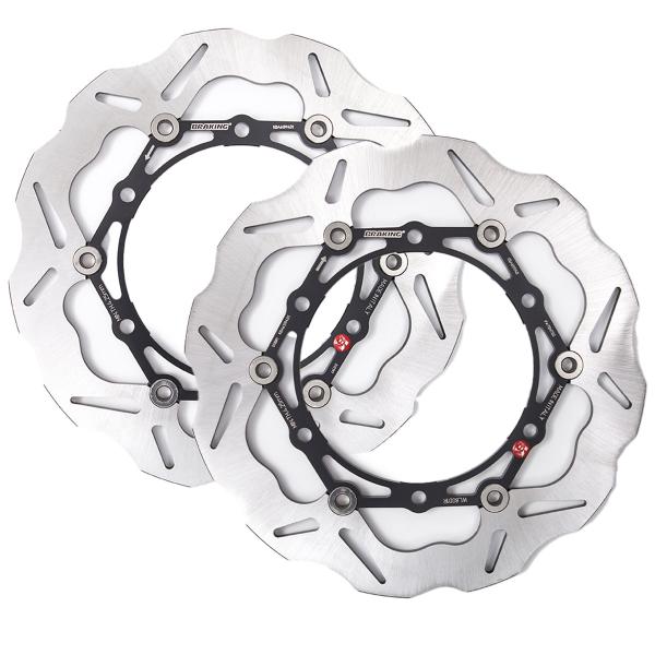 Coppia dischi freno anteriori Braking W-Flo Yamaha Tmax 500 2008-2011