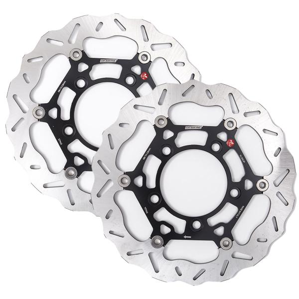 Coppia dischi freno anteriori Braking W-Flo Kymco AK550 ABS 2017-2022