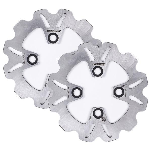 Coppia dischi freno anteriori Braking W-Fix Yamaha YFM Raptor 250 2008-2013