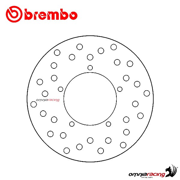 Brembo Serie Oro front fixed brake disc for Piaggio Zip 50 2000>2004