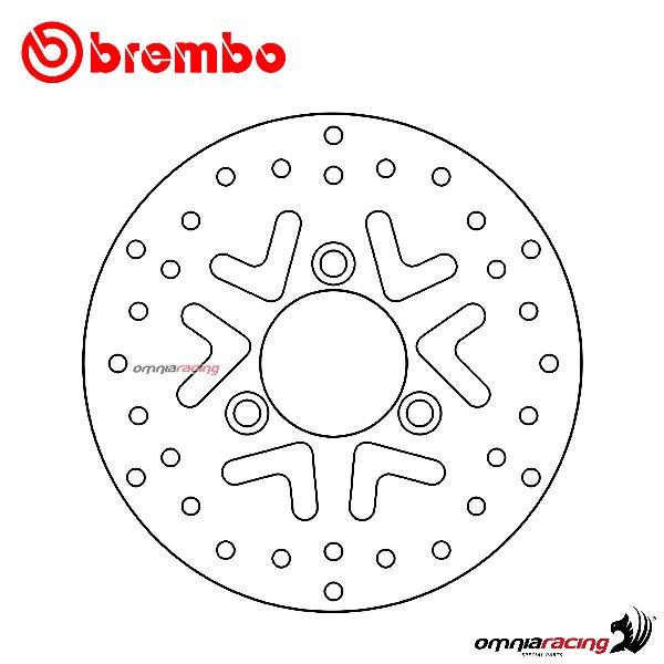 Disco freno Brembo Serie Oro anteriore fisso per Kymco Agility 125RS 2009>2015