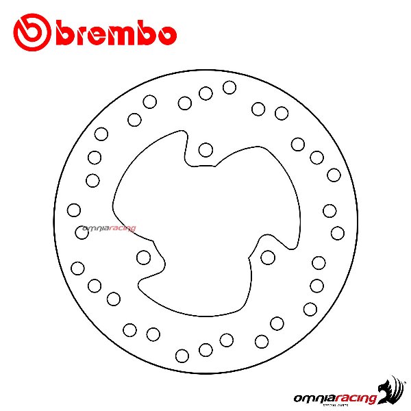 Disco freno Brembo Serie Oro anteriore fisso per Aprilia SR50R Factory 2009>2012