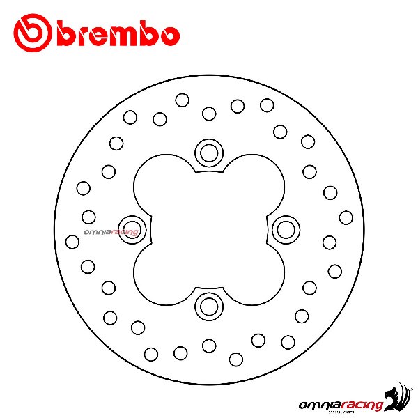 Disco freno Brembo Serie Oro posteriore fisso per Honda X8R50S 1998>2004