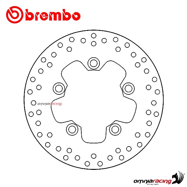 Brembo Serie Oro rear fixed brake disc for Suzuki AN400 Burgman Executive/ABS 2009>2016