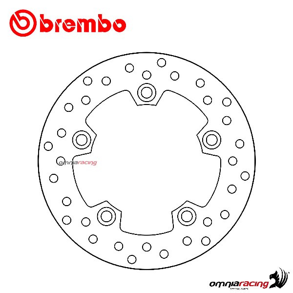 Brembo Serie Oro rear fixed brake disc for Kawasaki SC250 Epsilon 2002>