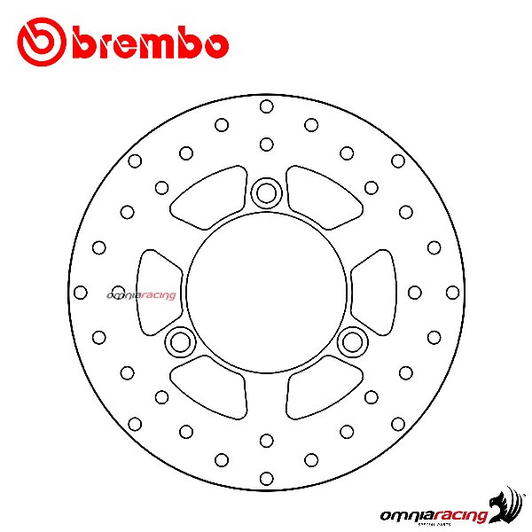Brembo Serie Oro front fixed brake disc for Suzuki UX150 Sixteen 2008>2014