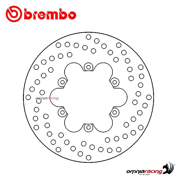 Brembo Serie Oro front fixed brake disc for Malaguti Madison 200S 2002>2006