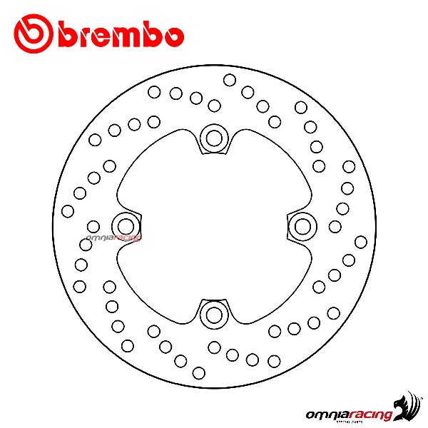 Disco freno Brembo Serie Oro posteriore fisso per Kawasaki ZX6R 636 2005>2006