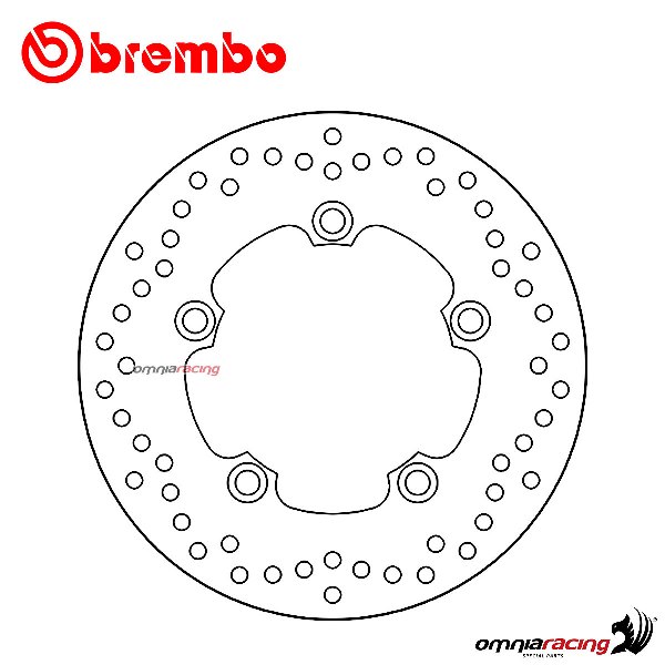 Brembo Serie Oro rear fixed brake disc for Yamaha MT10/MT10SP 2016>