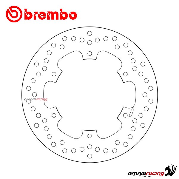 Brembo Serie Oro rear fixed brake disc for Yamaha TT600E 1994>2001