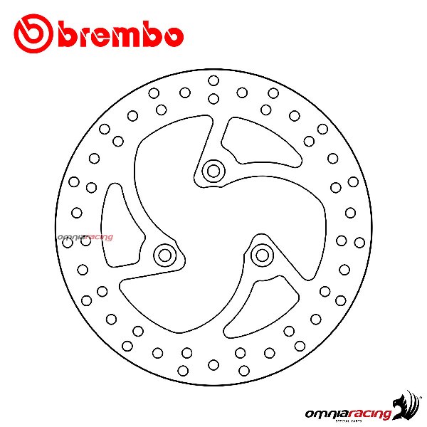 Disco freno Brembo Serie Oro anteriore fisso per Peugeot Elec E-VivaCity 2011>2015