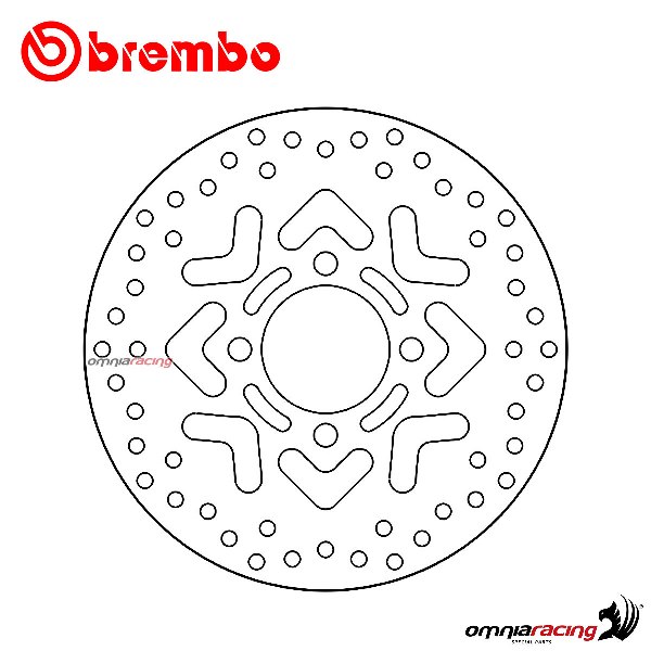Disco freno Brembo Serie Oro anteriore fisso per Honda CB110 Vario 2011>