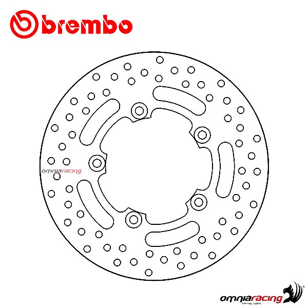 Disco freno Brembo Serie Oro posteriore fisso per Aprilia Dorsoduro 750 2008>2012