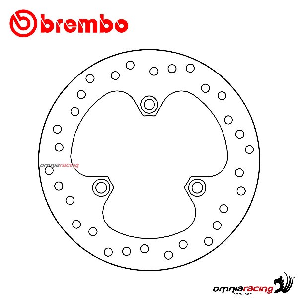 Disco freno Brembo Serie Oro anteriore fisso per Honda SH100 Fifty 1996>2000