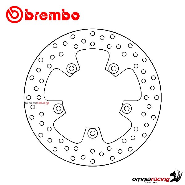 Brembo Serie Oro rear fixed brake disc for Ducati 999S 2003>2006