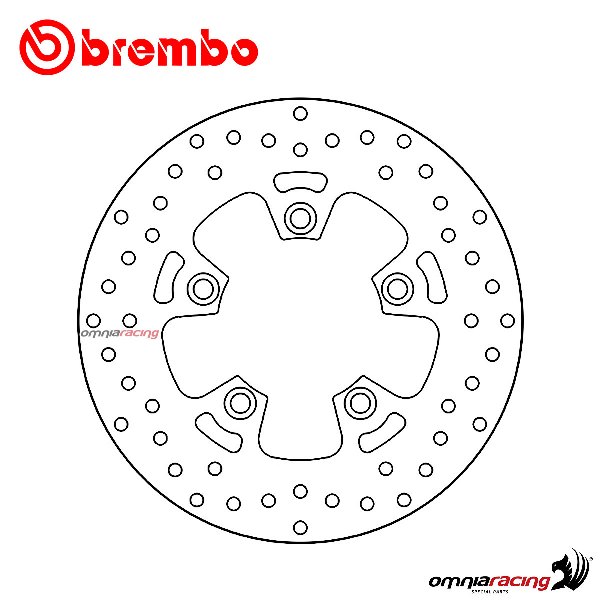 Disco freno Brembo Serie Oro posteriore fisso per Suzuki GSXR1300 Hayabusa 1999>2007