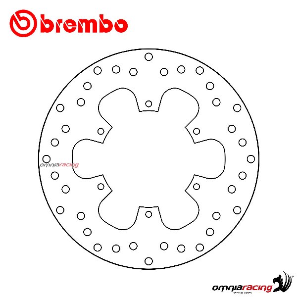 Brembo Serie Oro front fixed brake disc for Gilera Runner 125VX/ST 2008>2013