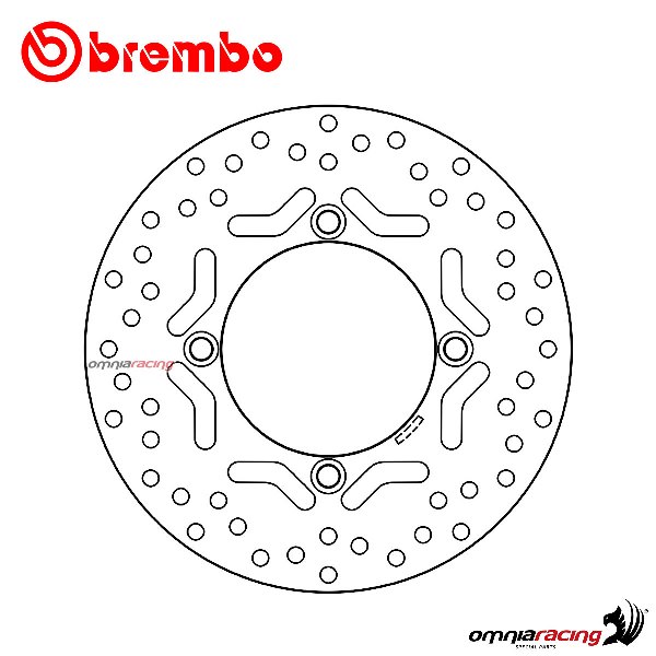Brembo Serie Oro front fixed brake disc for Honda Foresight 250 1998>2005