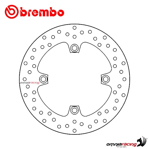 Brembo Serie Oro rear fixed brake disc for Honda XADV 750 2017>