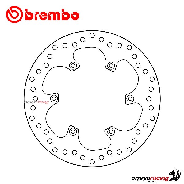 Brembo Serie Oro rear fixed brake disc for Suzuki DRZ400SM 2005>2009