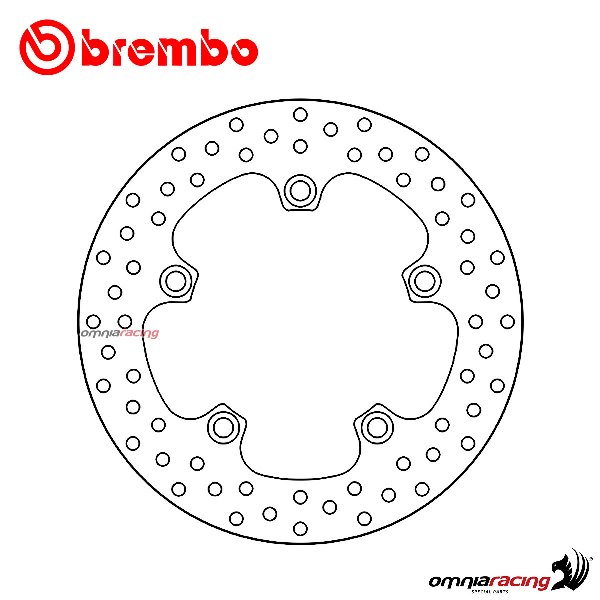 Brembo Serie Oro rear fixed brake disc for Suzuki GSR600 2006>2010