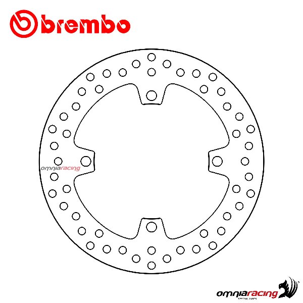 Brembo Serie Oro rear fixed brake disc for Suzuki RM450Z 2018>