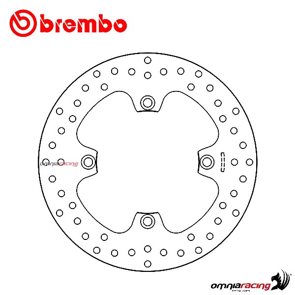 Brembo Serie Oro rear fixed brake disc for Husqvarna SM510R 2006>2010