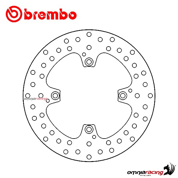 Brembo Serie Oro rear fixed brake disc for Ducati Monster 1100/Evo/S 2009>2013
