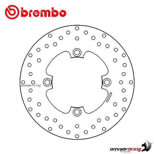 Disco freno Brembo Serie Oro posteriore fisso per Honda SW-T 400 2009>2016