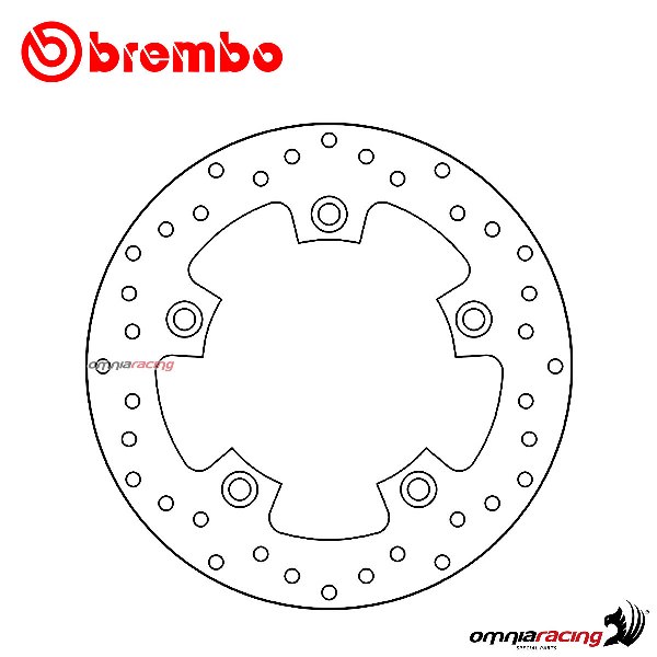 Disco freno Brembo Serie Oro posteriore fisso per Kymco Xciting 250 2005>