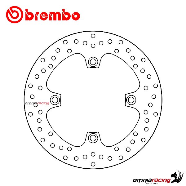 Disco freno Brembo Serie Oro posteriore fisso per Suzuki AN650 Burgman 2002>2003