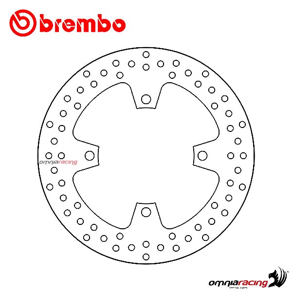 Brembo Serie Oro rear fixed brake disc for Kawasaki KLZ1000 Versys 2015>