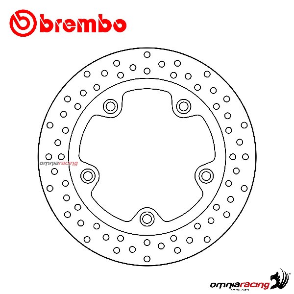 Disco freno Brembo Serie Oro anteriore fisso per Sym Citycom 300 2010>2016