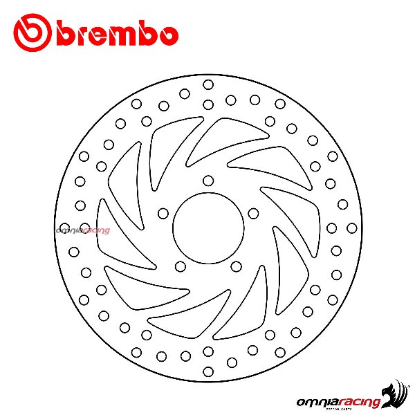 Brembo Serie Oro front fixed brake disc for Aprilia SportCity 300 Cube 2008>2012